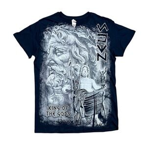 Zeus King of The Gods Greek Mythology Vintage Graphic T-Shirt, Men's Large